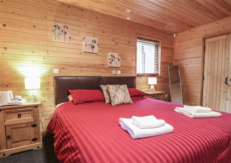 One of the 2 bedrooms at Rowan Lodge, Rosliston