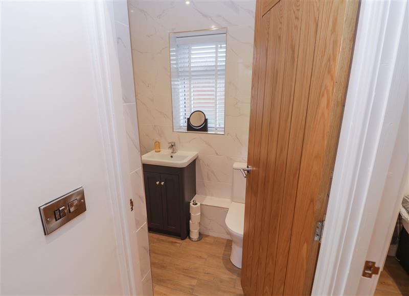 This is the bathroom at Rowan Lodge, Sutton-on-the-Hill near Etwall