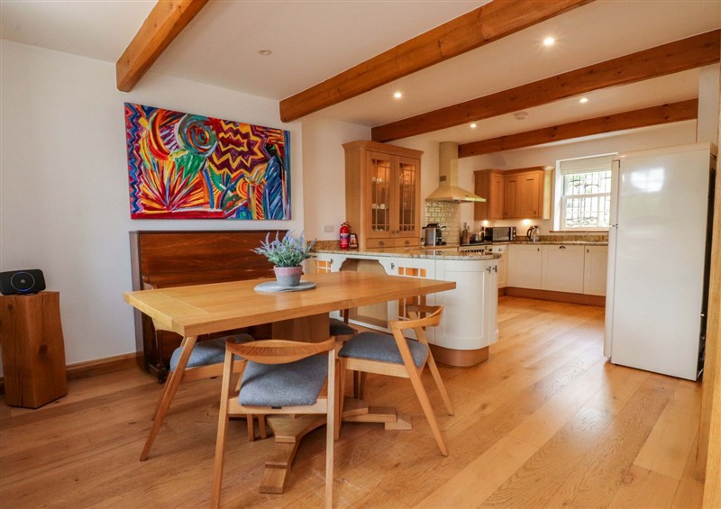 The dining area at Rowan Tree Cottage, Hetton near Skipton