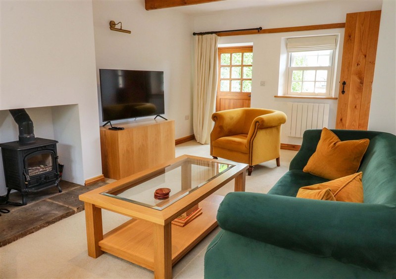 The living room at Rowan Tree Cottage, Hetton near Skipton