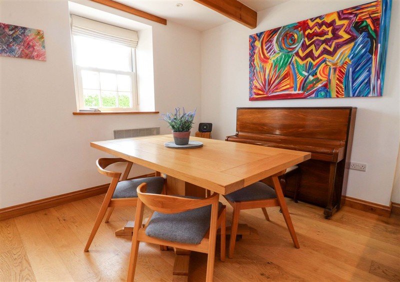 This is the dining room at Rowan Tree Cottage, Hetton near Skipton