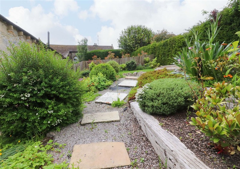 This is the garden at Rowan Tree Cottage, Hetton near Skipton