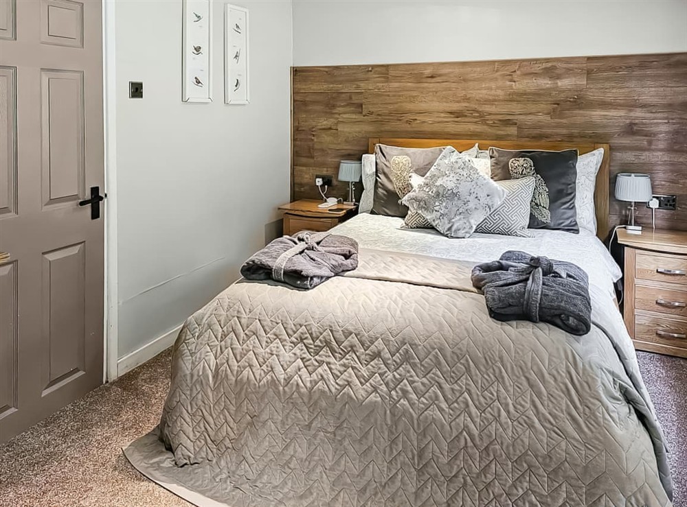 Double bedroom at Rowan Tree Lodge in Ludlow, Shropshire