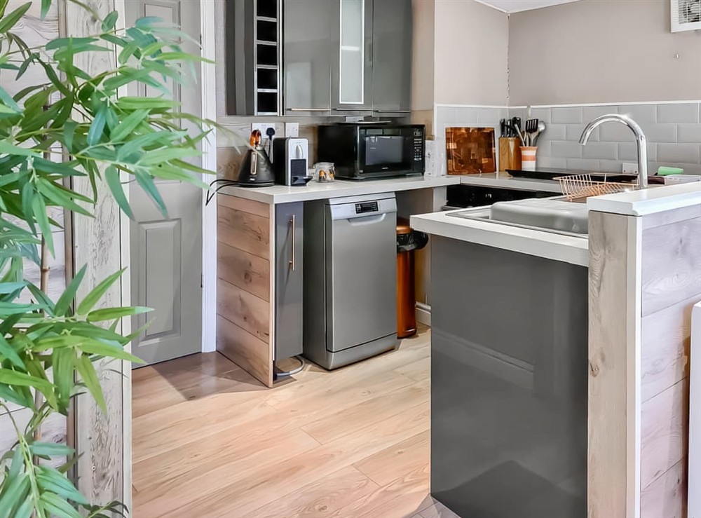 Kitchen at Rowan Tree Lodge in Ludlow, Shropshire