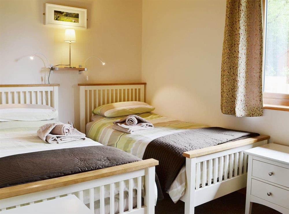 Charming twin bedded room at Rowanburn Lodge in Greystoke, near Penrith, Cumbria