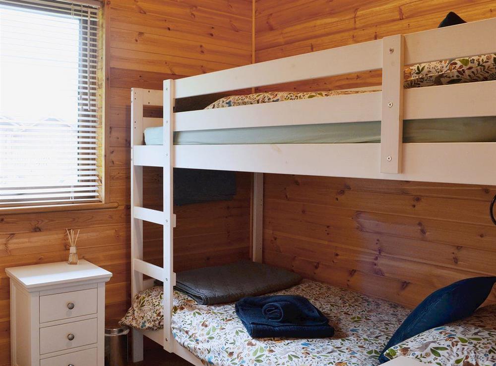 The bunk beds are perfect for children at Rowanburn Lodge in Greystoke, near Penrith, Cumbria