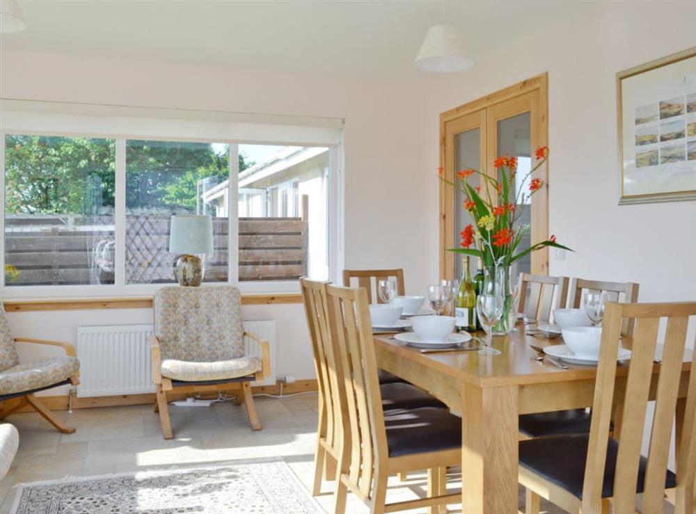 Dining room at Rowanlea Cottage in Nairn, Morayshire