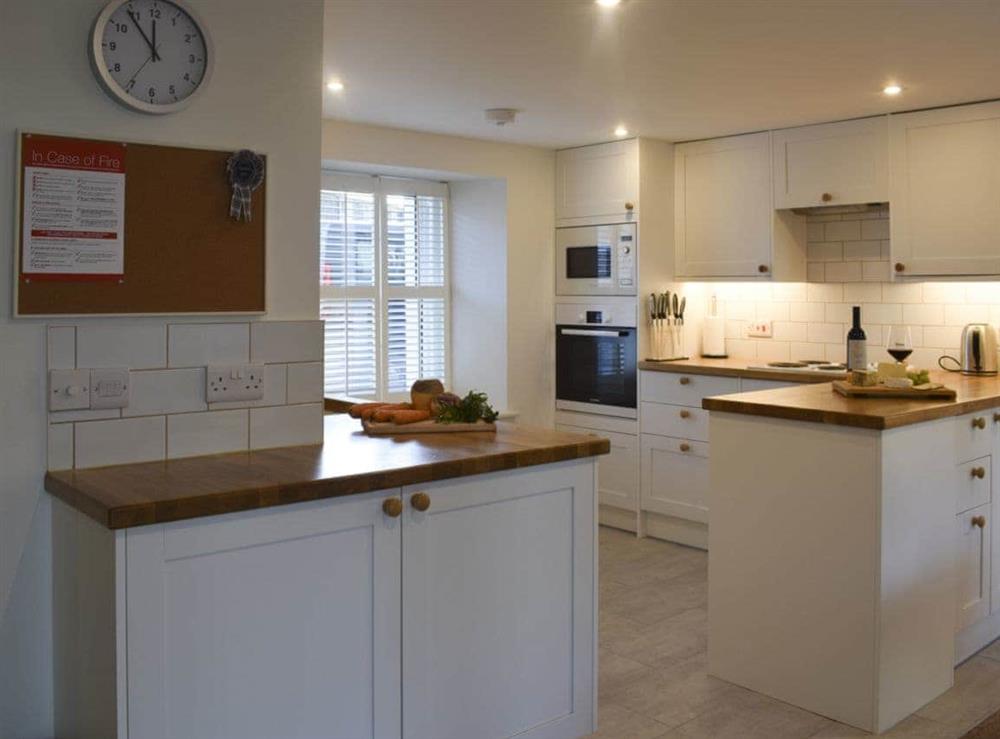 Contemporary kitchen at Rowanlea in Muthill, near Crieff, Perthshire