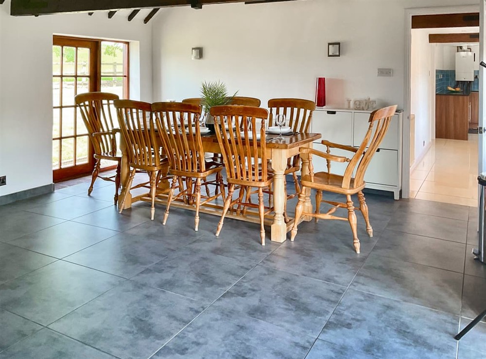 Dining Area at Rowdecroft Farm Cottage in Rowde, Wiltshire