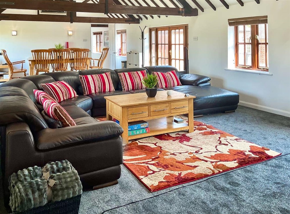 Living area at Rowdecroft Farm Cottage in Rowde, Wiltshire