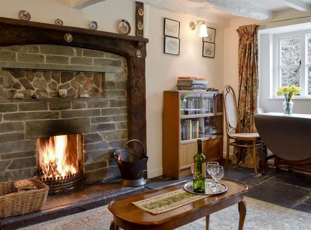 Charming living room at Rowlandson Ground Cottage in Coniston, Cumbria