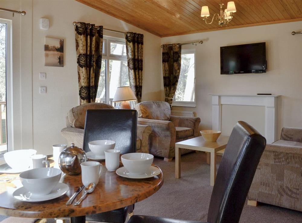 Dining Area at Royal Deeside Woodland Lodges- Lodge D in Dinnet, near Ballater, Aberdeenshire