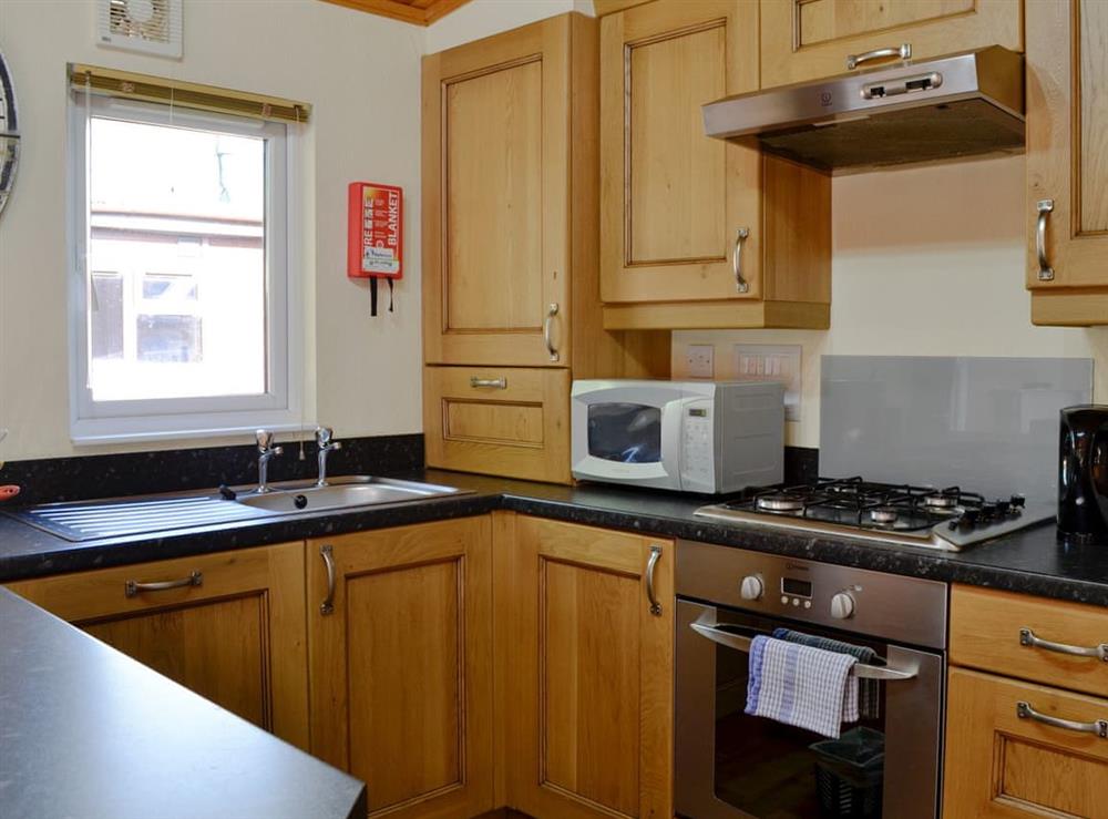 Kitchen at Royal Deeside Woodland Lodges- Lodge G in Dinnet, near Ballater, Aberdeenshire