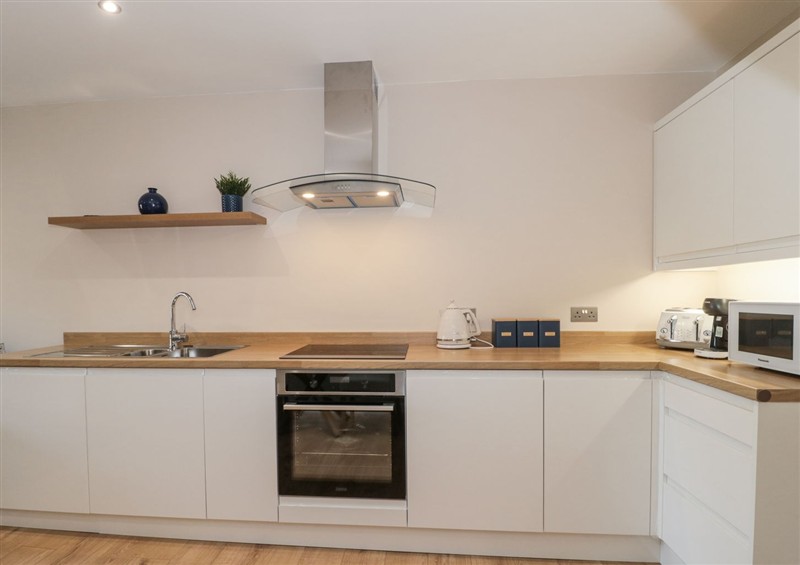 This is the kitchen at Royal Terrace Sunset, Weymouth