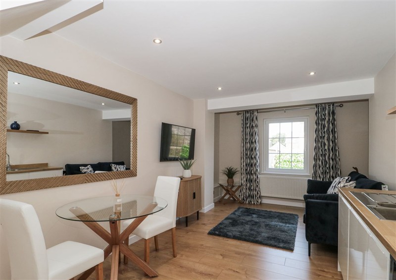 This is the living room at Royal Terrace Sunset, Weymouth