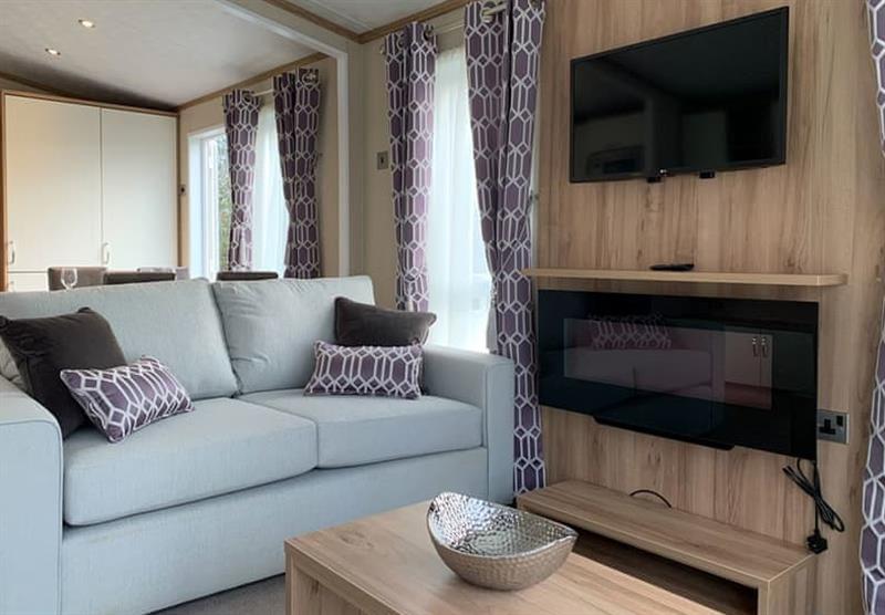 The living area in Marlow 3 at Royale Resorts at Ranksborough Hall in Langham, near Oakham
