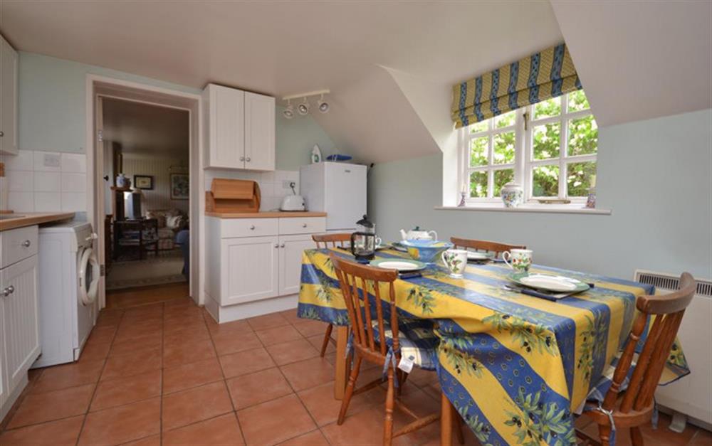 Kitchen with dining area at Royden Manor Annexe in Brockenhurst