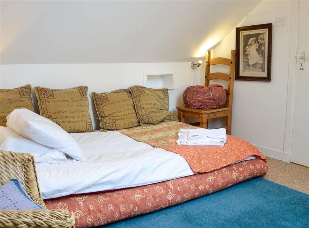 Bedroom with futon at Ruach in Gardenstown, near Macduff, Aberdeenshire