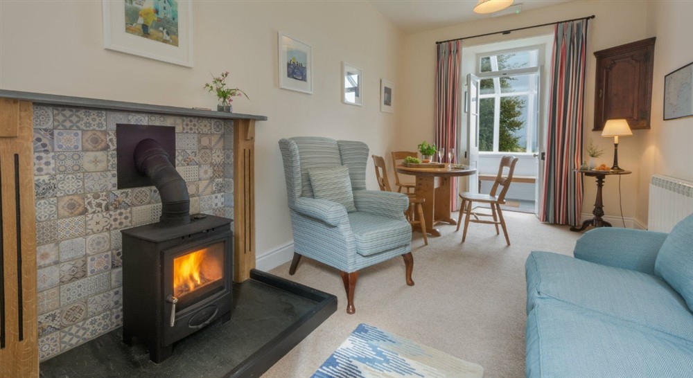 The sitting and dining area at Ruan in Helston, Cornwall