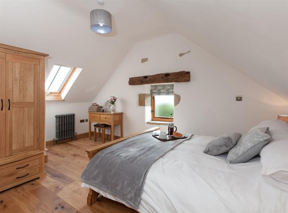 Double bedroom at Rue Hayes Farm Barn in Onecote, near Leek, Derbyshire