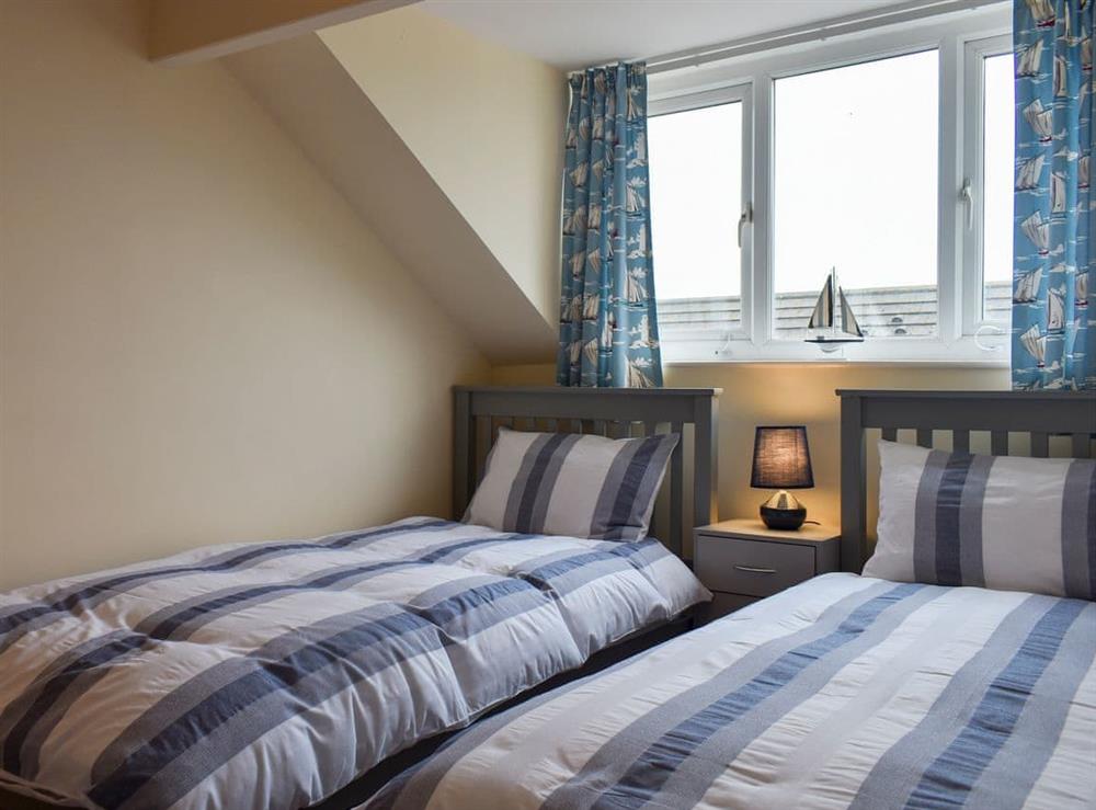 Twin bedroom at Ruffles in Whitby, North Yorkshire