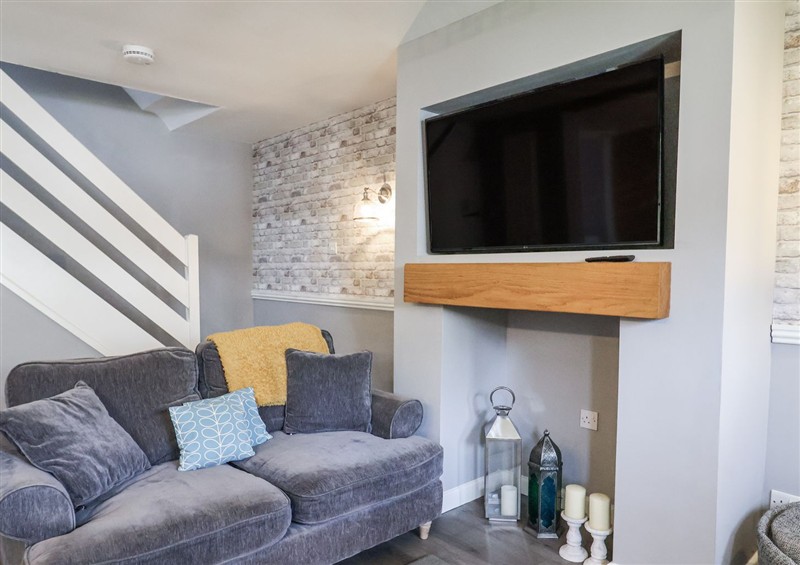 The living area at Rushmoor Cottage, Colaton Raleigh