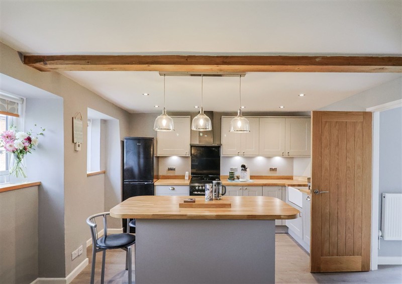 This is the kitchen at Rushmoor Cottage, Colaton Raleigh