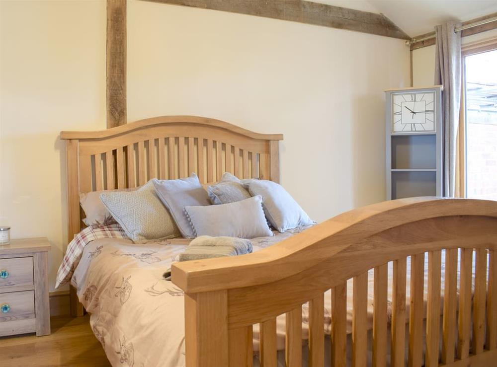 Double bedroom at Rushmoor Lodge in Rushmoor, Shropshire