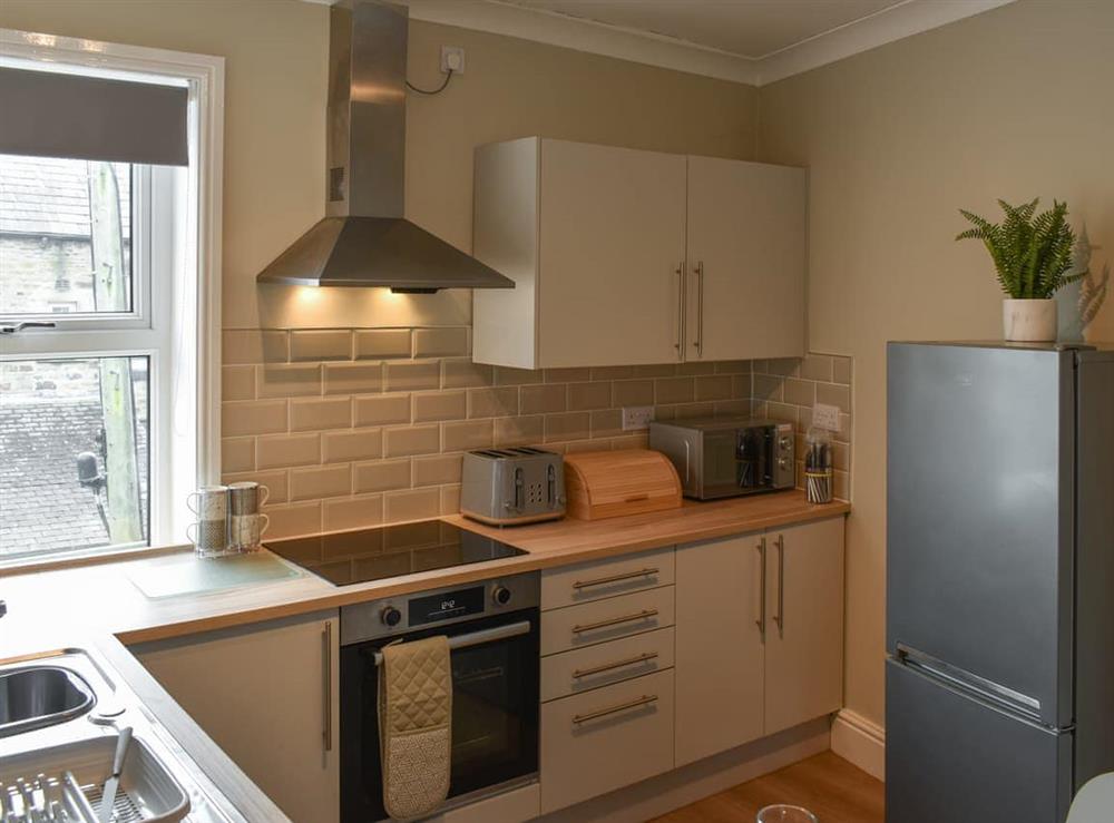 Kitchen area at Russell Retreat in Skipton, North Yorkshire