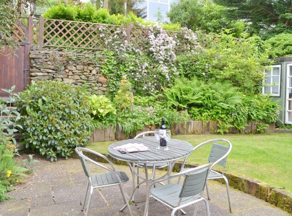 Sitting-out-area at Rustic Cottage in Bowness-on-Windermere, Cumbria