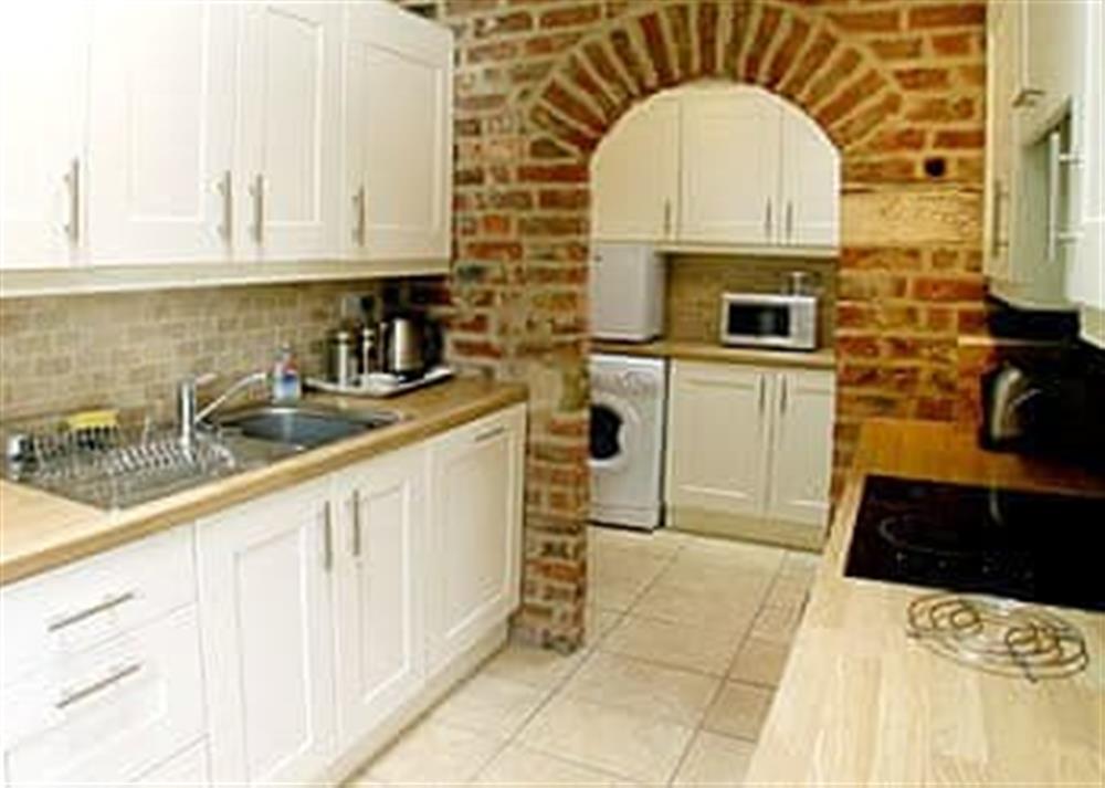 Kitchen at Rusty’s Cottage in Buttercrambe, near York, North Yorkshire