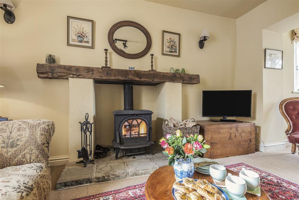 Cosy nights in front of the wood burning stove at Ryall Hope Cottage, Bridport