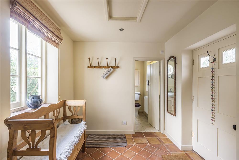 The hall leading to the ground floor shower room at Ryall Hope Cottage, Bridport