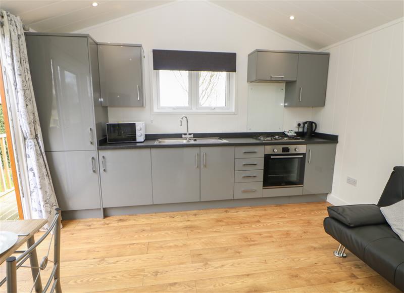 The kitchen at Ryedale Pod, Hutton Rudby