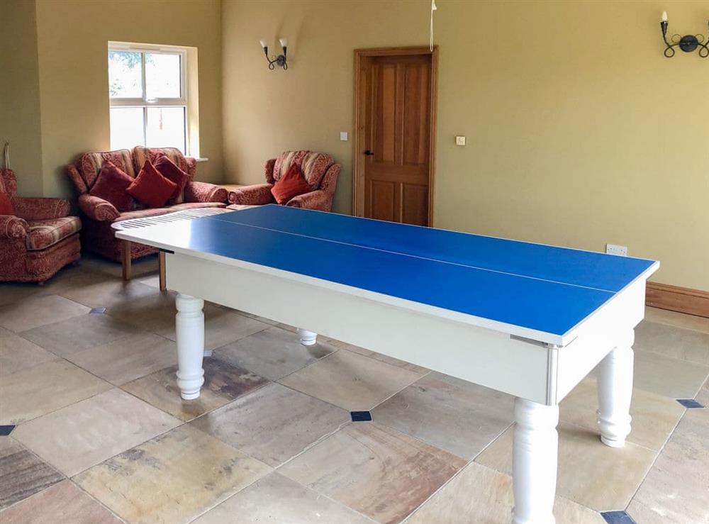 Games room at Ryelands House in Potterhanworth, near Lincoln, Lincolnshire