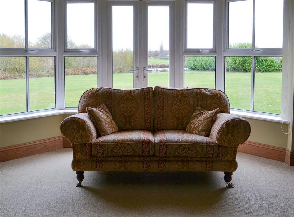 Seating area at Ryelands House in Potterhanworth, near Lincoln, Lincolnshire
