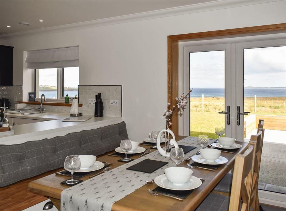 Living area at Ryka Lodge in All Outer Hebrides, Isle Of Lewis
