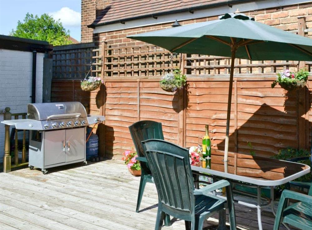 BBQ area at Ryndle Corner in Scarborough, North Yorkshire