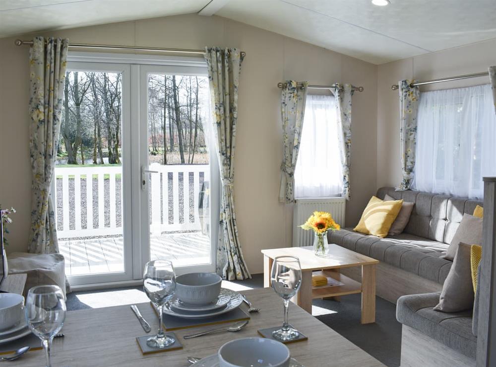 Open plan living space at Saffron in Banchory, Aberdeenshire