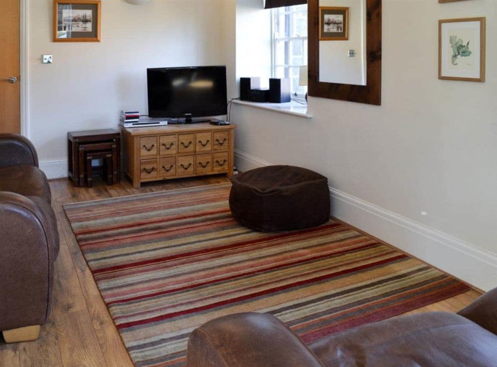 Living room at Sail Loft Apartment in Whitby, North Yorkshire