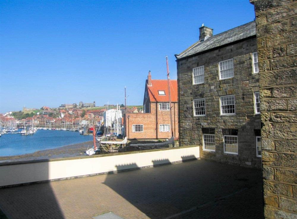 View to the harbourside at Sail Loft Apartment in Whitby, North Yorkshire