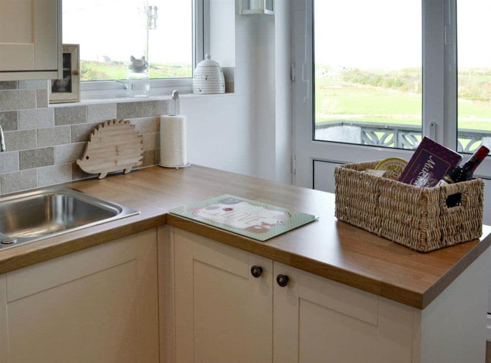 Light and airy kitchen at Salem Fach in Holyhead, Gwynedd