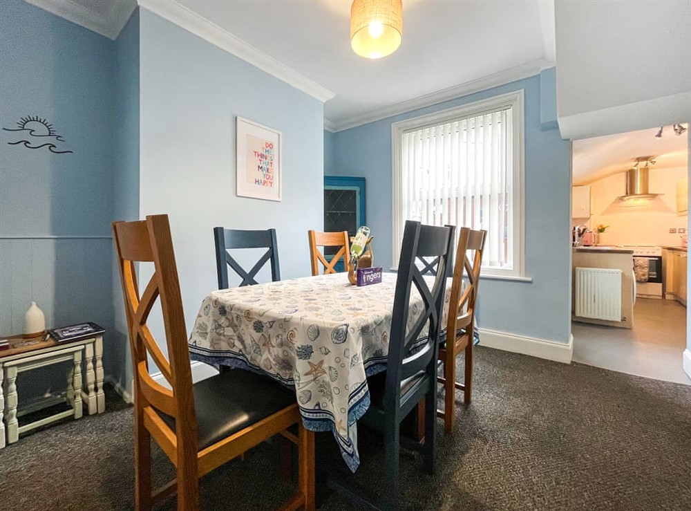 Dining Area at Salt Cottage in Scarborough, North Yorkshire