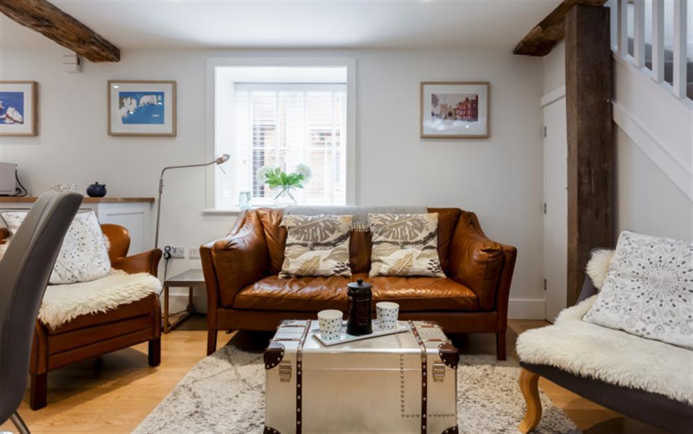 Relax in the living area at Saltbox Cottage in Lymington