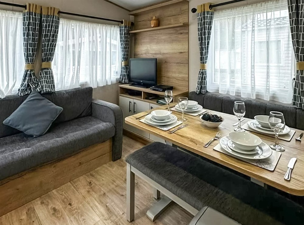 Open plan living space at Coastal 4 The Saltern Holiday Park, 