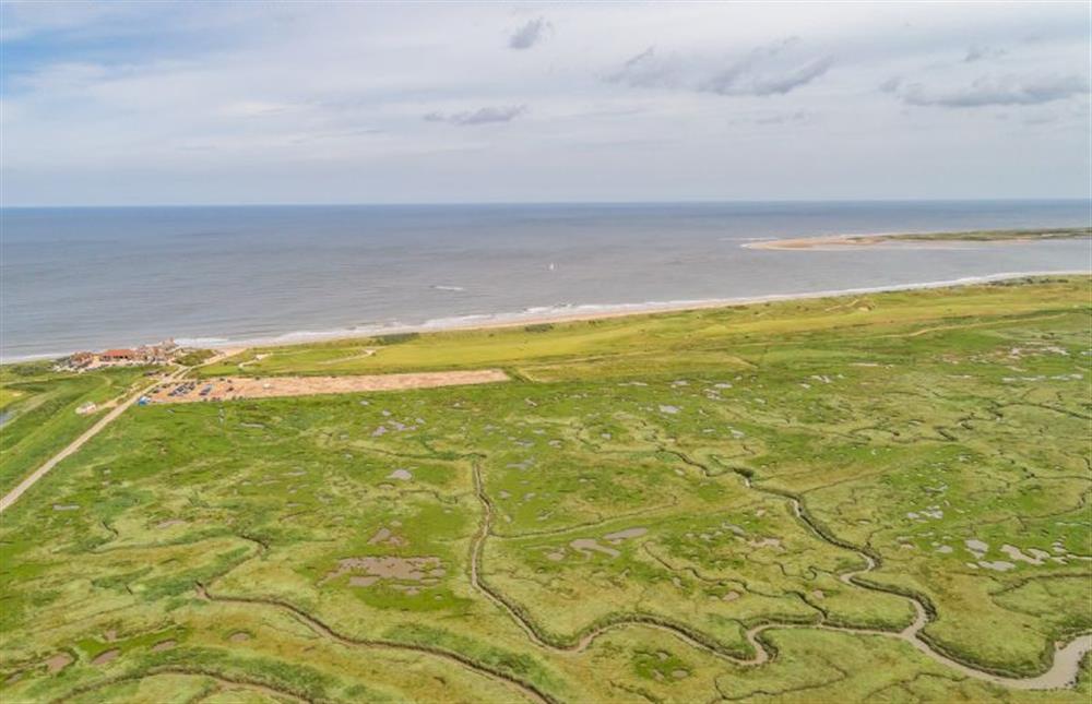 Aerial view of the stunning saltmarshes