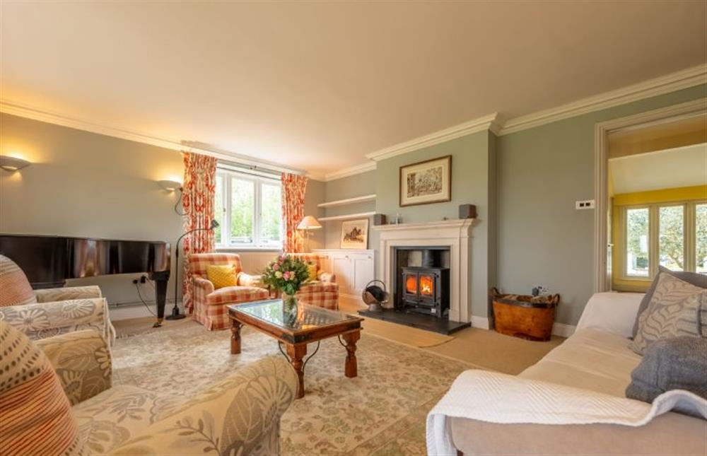 Sitting room with wood burning stove