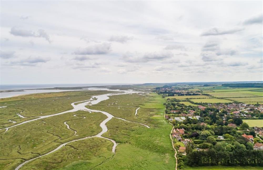 The meandering creeks of the saltmarsh