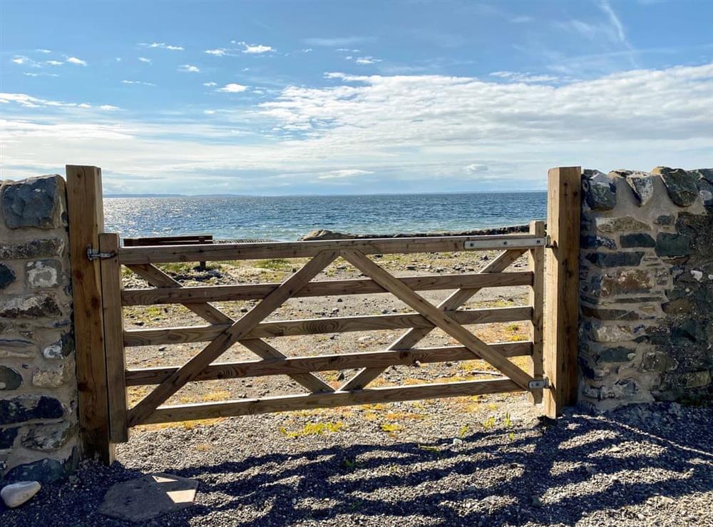 Direct access to the Beach at Saltlife Cottage in Port William, Wigtownshire