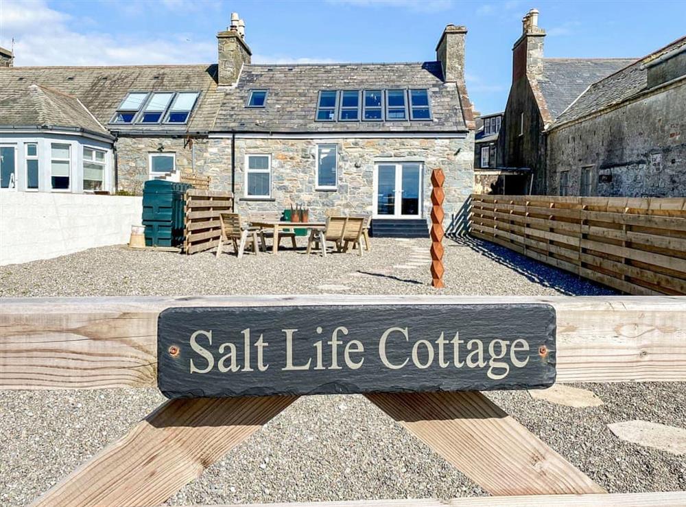 Outdoor area at Saltlife Cottage in Port William, Wigtownshire